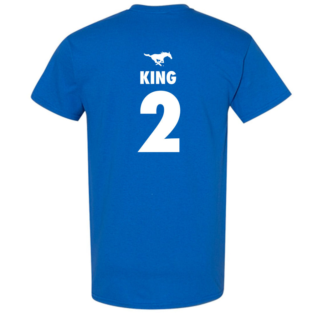 SMU - NCAA Women's Basketball : Zahra King - Sports Shersey T-Shirt-1