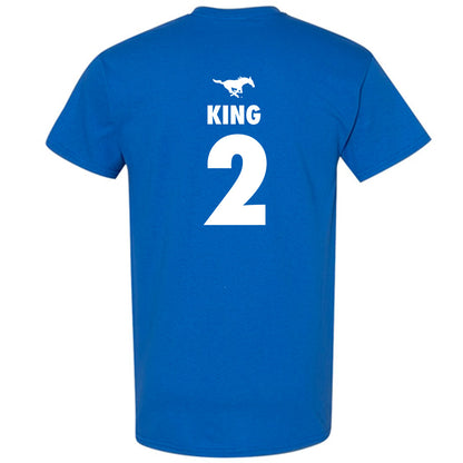 SMU - NCAA Women's Basketball : Zahra King - Sports Shersey T-Shirt-1