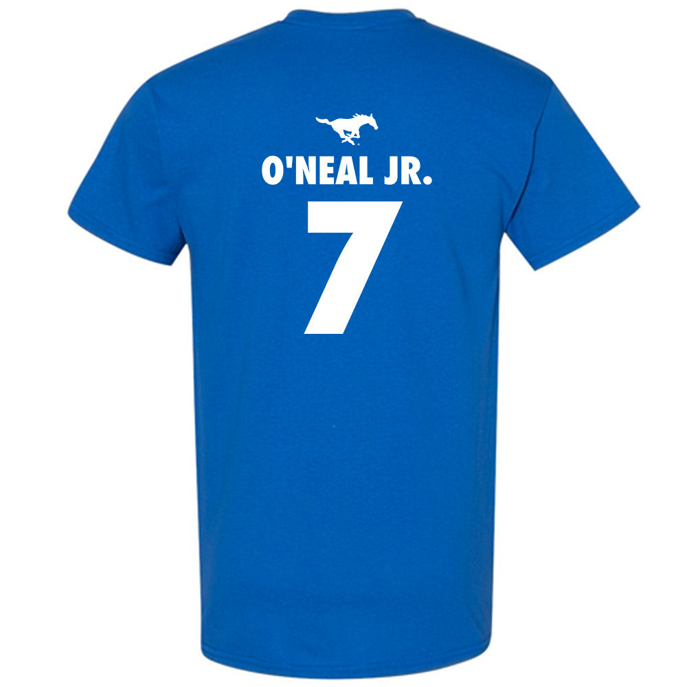 SMU - NCAA Men's Basketball : Jermaine O'Neal Jr. - Sports Shersey T-Shirt-1