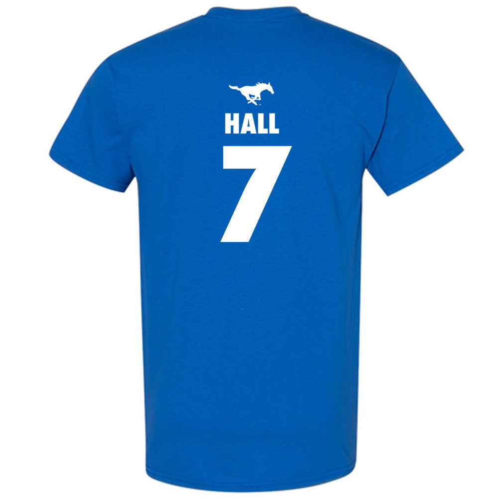 SMU - NCAA Women's Basketball : Grace Hall - Sports Shersey T-Shirt-1