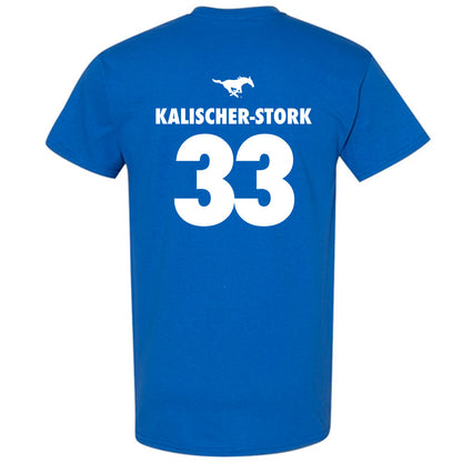 SMU - NCAA Men's Basketball : Niccolo Kalischer-Stork - Sports Shersey T-Shirt-1