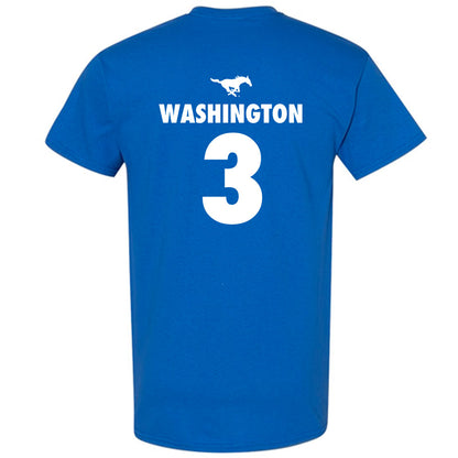 SMU - NCAA Men's Basketball : Corey Washington - Sports Shersey T-Shirt-1