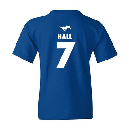 SMU - NCAA Women's Basketball : Grace Hall - Sports Shersey Youth T-Shirt-1