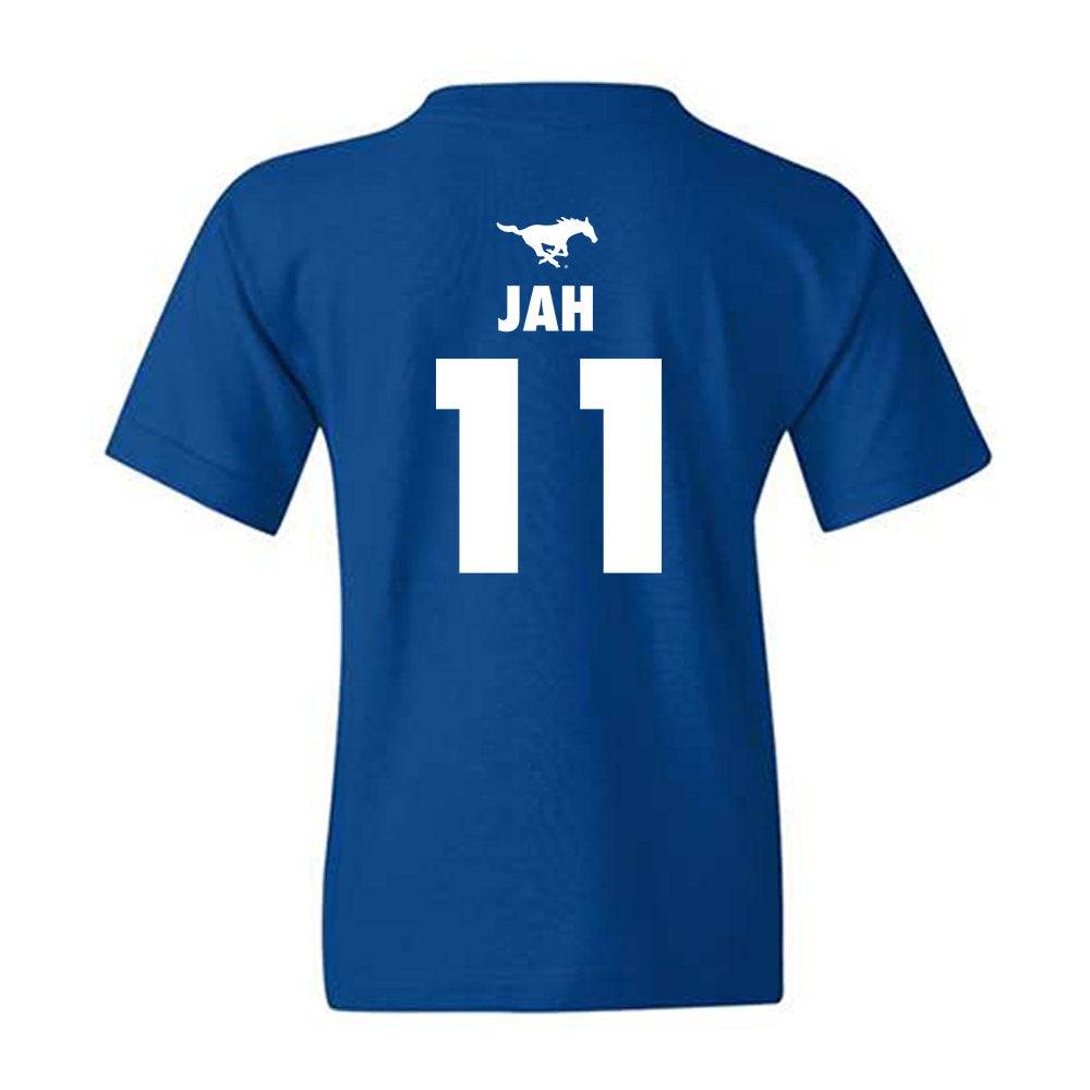 SMU - NCAA Women's Basketball : Sahnya Jah - Sports Shersey Youth T-Shirt-1