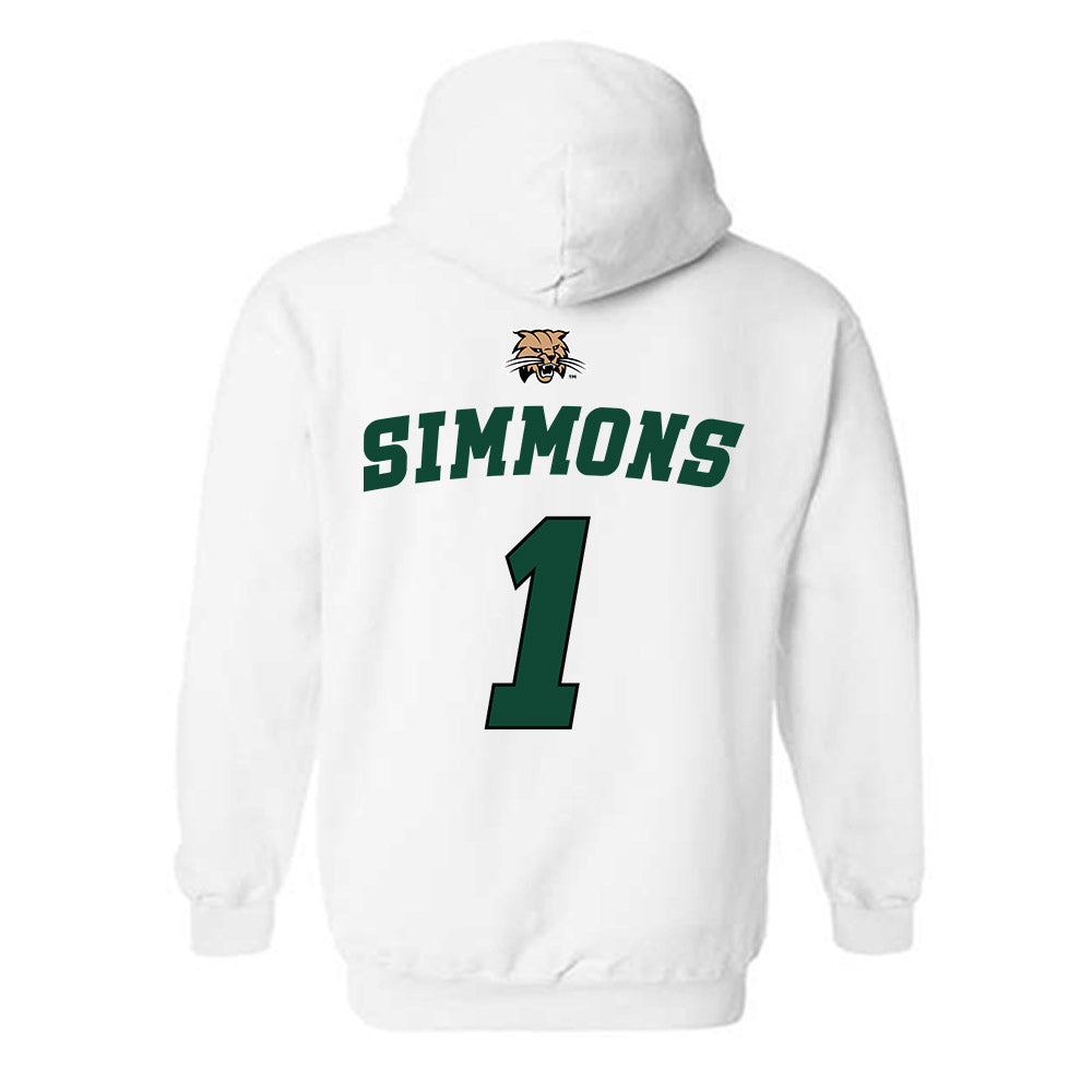 Ohio - NCAA Men's Basketball : Javan Simmons - Sports Shersey Hooded Sweatshirt-1