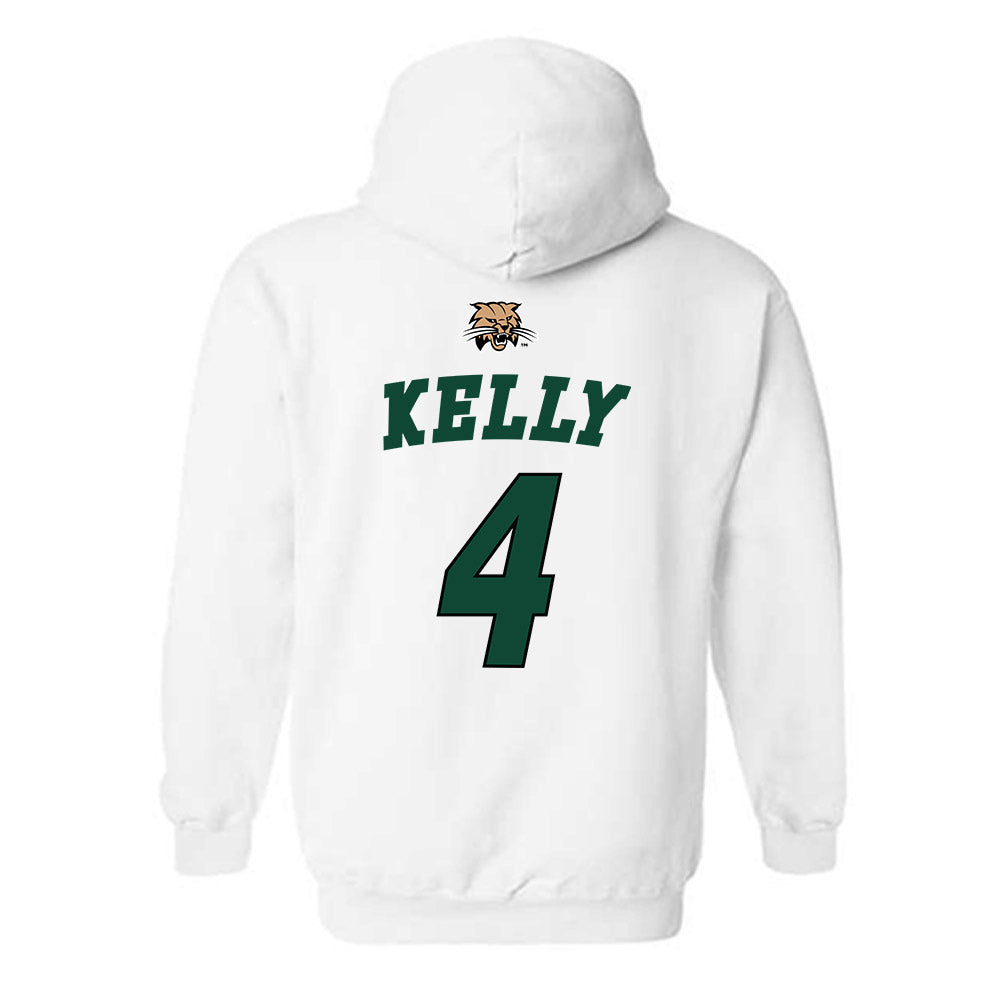 Ohio - NCAA Men's Basketball : JJ Kelly - Sports Shersey Hooded Sweatshirt-1