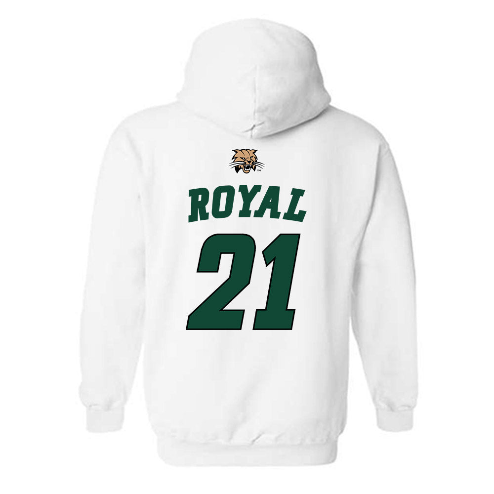 Ohio - NCAA Men's Basketball : Devin Royal - Sports Shersey Hooded Sweatshirt-1