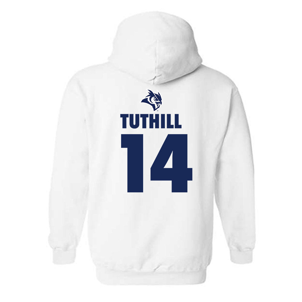 Rice - NCAA Women's Basketball : Skyla Tuthill - Sports Shersey Hooded Sweatshirt-1