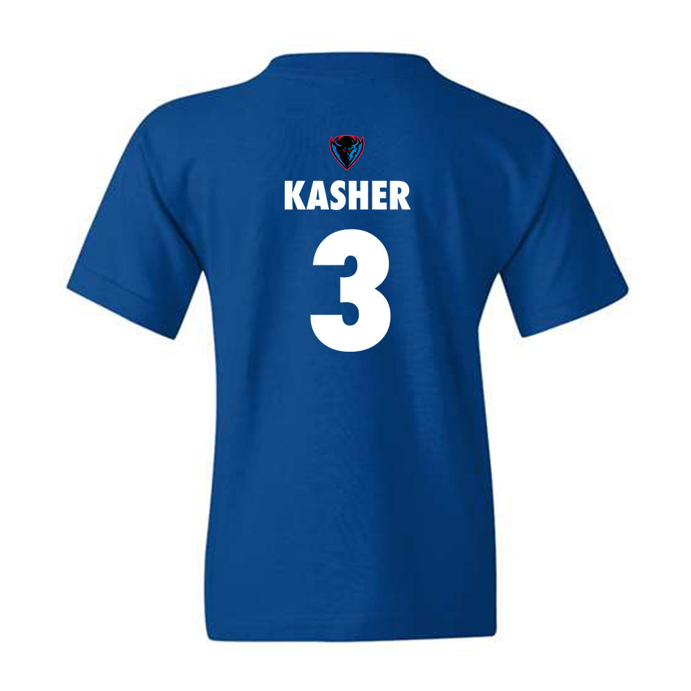 DePaul - NCAA Men's Basketball : Nate Kasher - Sports Shersey Youth T-Shirt