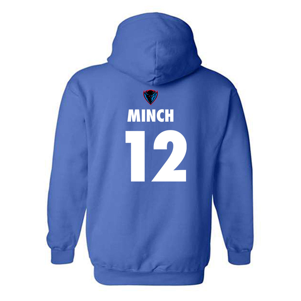 DePaul - NCAA Women's Basketball : Ellery Minch - Sports Shersey Hooded Sweatshirt-1