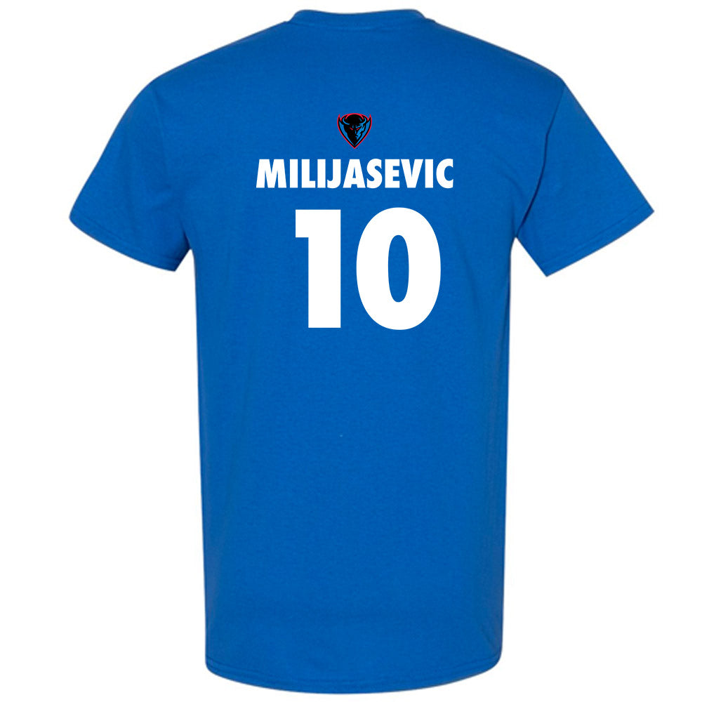 DePaul - NCAA Men's Basketball : Ilija Milijasevic - Sports Shersey T-Shirt-1