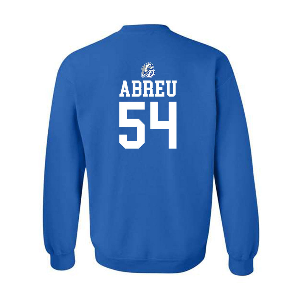 Drake - NCAA Men's Basketball : Daniel Abreu - Sports Shersey Crewneck Sweatshirt-1