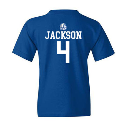 Drake - NCAA Men's Basketball : Isaiah Jackson - Sports Shersey Youth T-Shirt-1