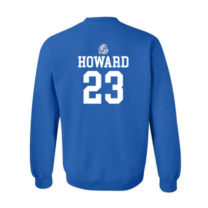 Drake - NCAA Men's Basketball : Isaia Howard - Sports Shersey Crewneck Sweatshirt-1