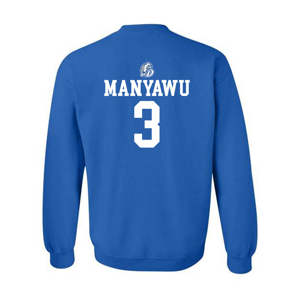 Drake - NCAA Men's Basketball : Cameron Manyawu - Sports Shersey Crewneck Sweatshirt-1