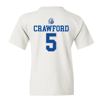 Drake - NCAA Women's Basketball : Mya Crawford - Sports Shersey Youth T-Shirt-1