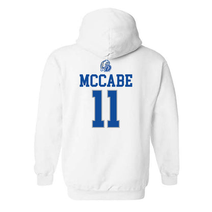 Drake - NCAA Women's Basketball : Peyton McCabe - Sports Shersey Hooded Sweatshirt-1