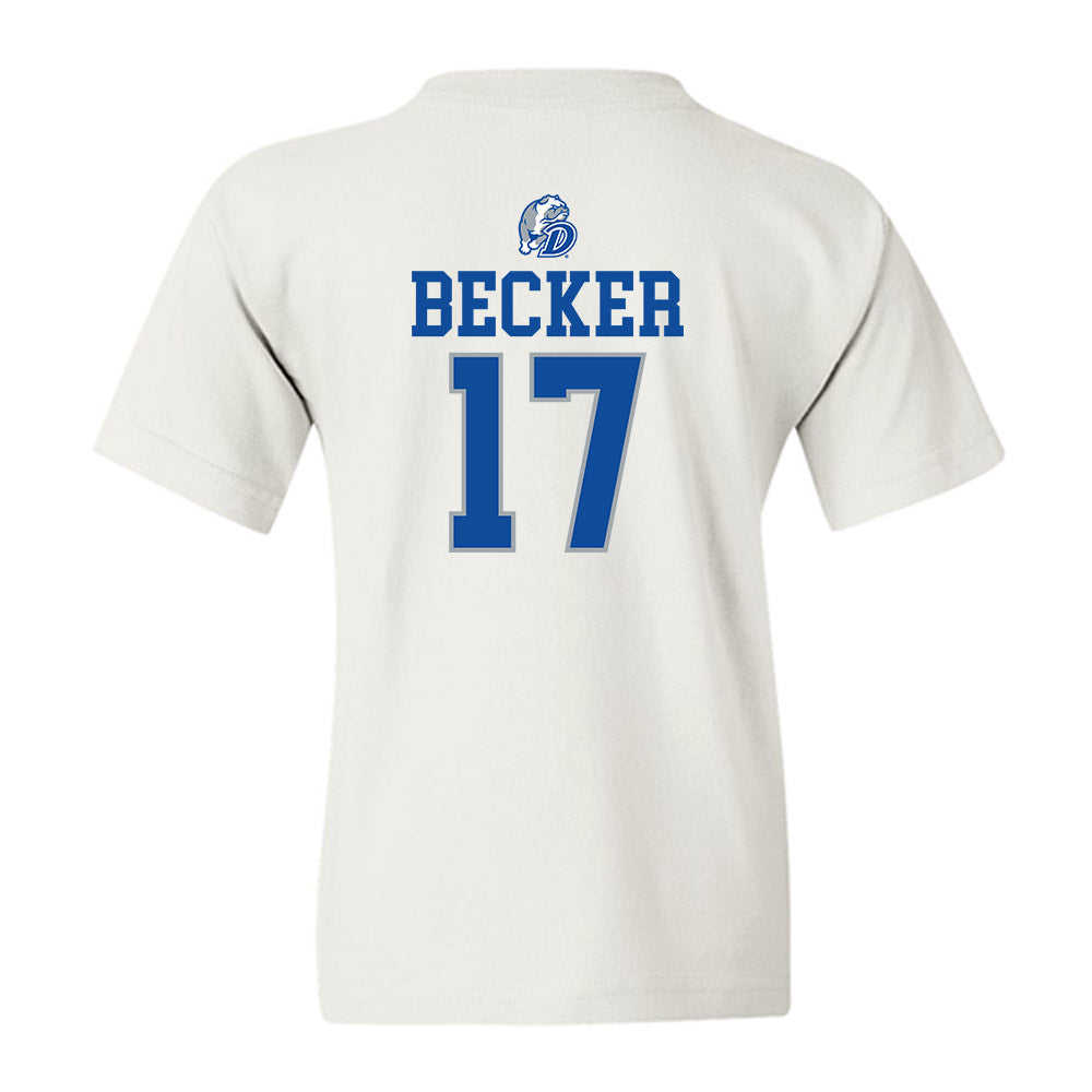 Drake - NCAA Women's Basketball : Anna Becker - Sports Shersey Youth T-Shirt-1