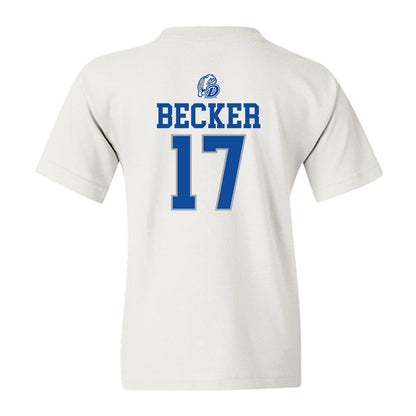 Drake - NCAA Women's Basketball : Anna Becker - Sports Shersey Youth T-Shirt-1