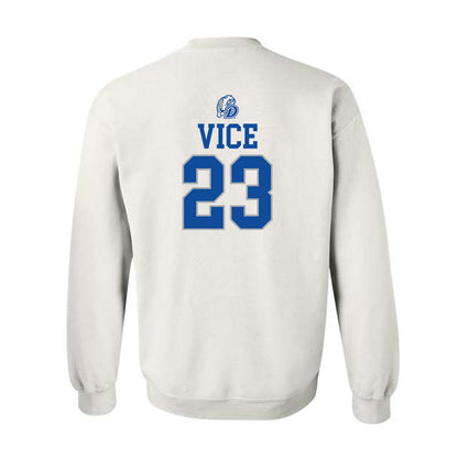 Drake - NCAA Women's Basketball : Quinn Vice - Sports Shersey Crewneck Sweatshirt-1