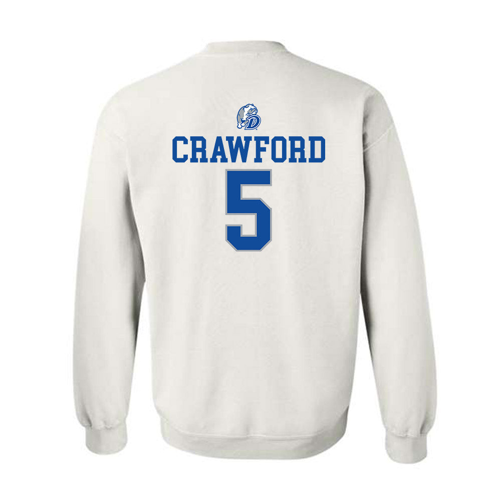 Drake - NCAA Women's Basketball : Mya Crawford - Sports Shersey Crewneck Sweatshirt-1