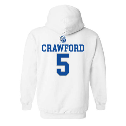 Drake - NCAA Women's Basketball : Mya Crawford - Sports Shersey Hooded Sweatshirt-1