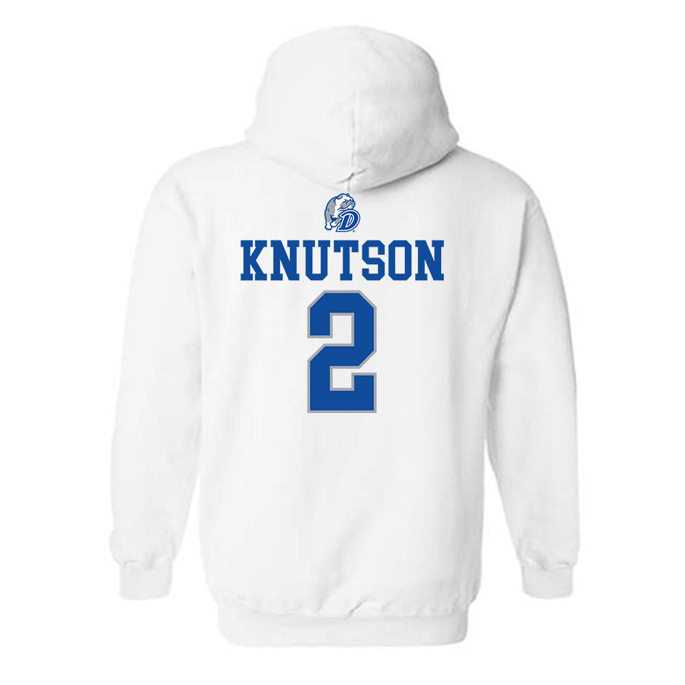 Drake - NCAA Women's Basketball : Grace Knutson - Sports Shersey Hooded Sweatshirt