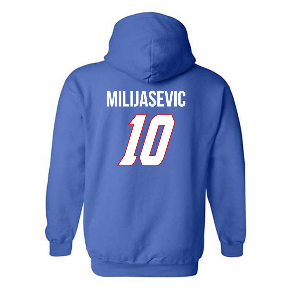 DePaul - NCAA Men's Basketball : Ilija Milijasevic - Classic Shersey Hooded Sweatshirt-1