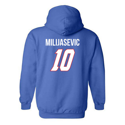 DePaul - NCAA Men's Basketball : Ilija Milijasevic - Classic Shersey Hooded Sweatshirt-1