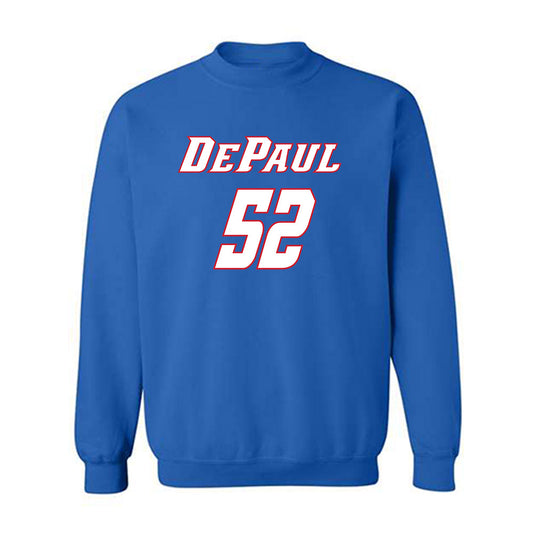 DePaul - NCAA Men's Basketball : Amsal Delalic - Classic Shersey Crewneck Sweatshirt-0