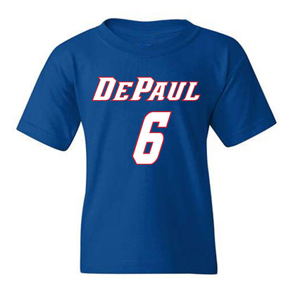 DePaul - NCAA Men's Basketball : Jonas Johnson - Classic Shersey Youth T-Shirt-0