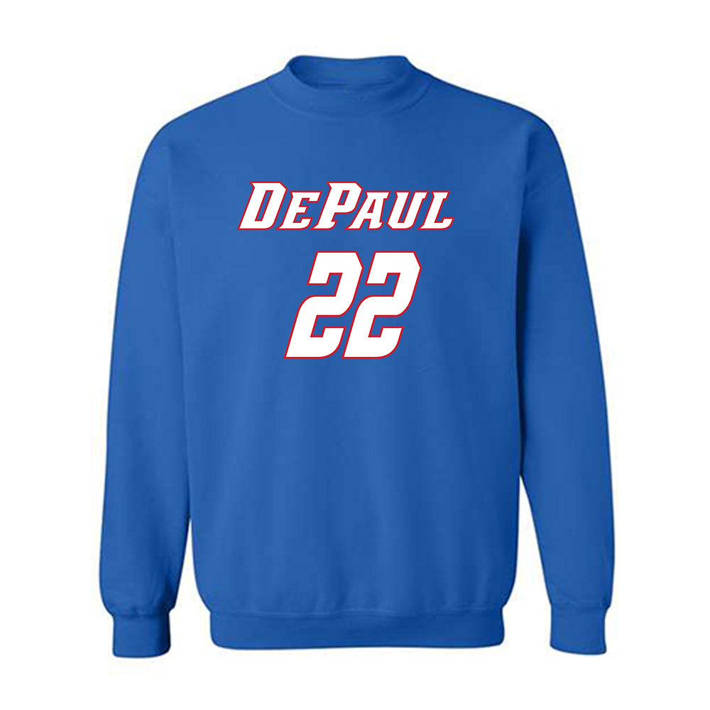 DePaul - NCAA Men's Basketball : Kruz McClure - Classic Shersey Crewneck Sweatshirt-0