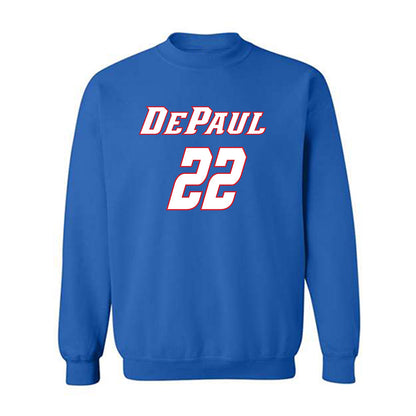 DePaul - NCAA Men's Basketball : Kruz McClure - Classic Shersey Crewneck Sweatshirt-0