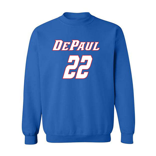 DePaul - NCAA Men's Basketball : Kruz McClure - Classic Shersey Crewneck Sweatshirt-0
