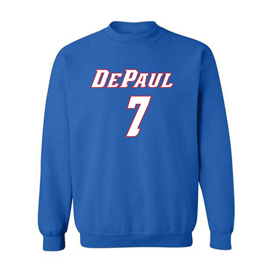 DePaul - NCAA Women's Basketball : Devin Hagemann - Classic Shersey Crewneck Sweatshirt-0