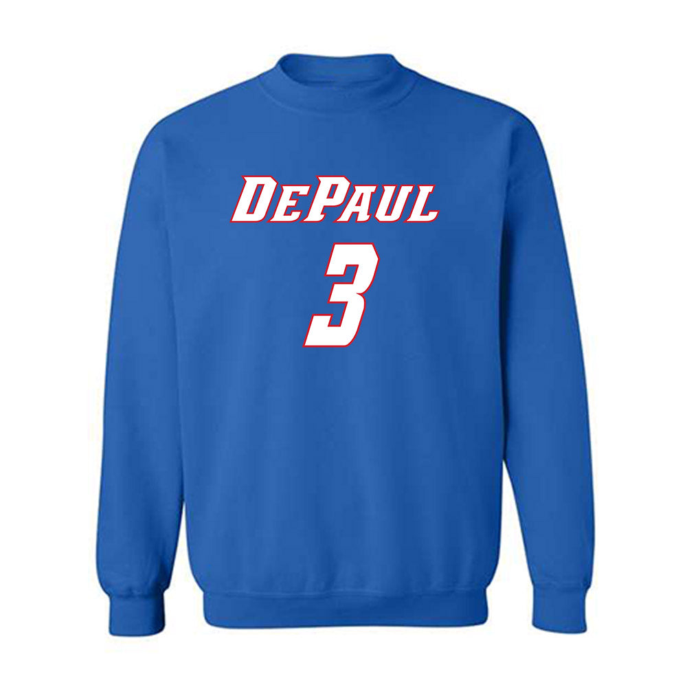 DePaul - NCAA Men's Basketball : Nate Kasher - Classic Shersey Crewneck Sweatshirt