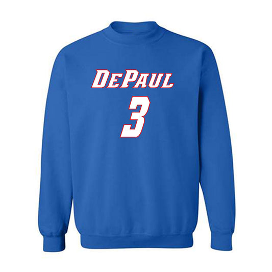 DePaul - NCAA Men's Basketball : Nate Kasher - Classic Shersey Crewneck Sweatshirt
