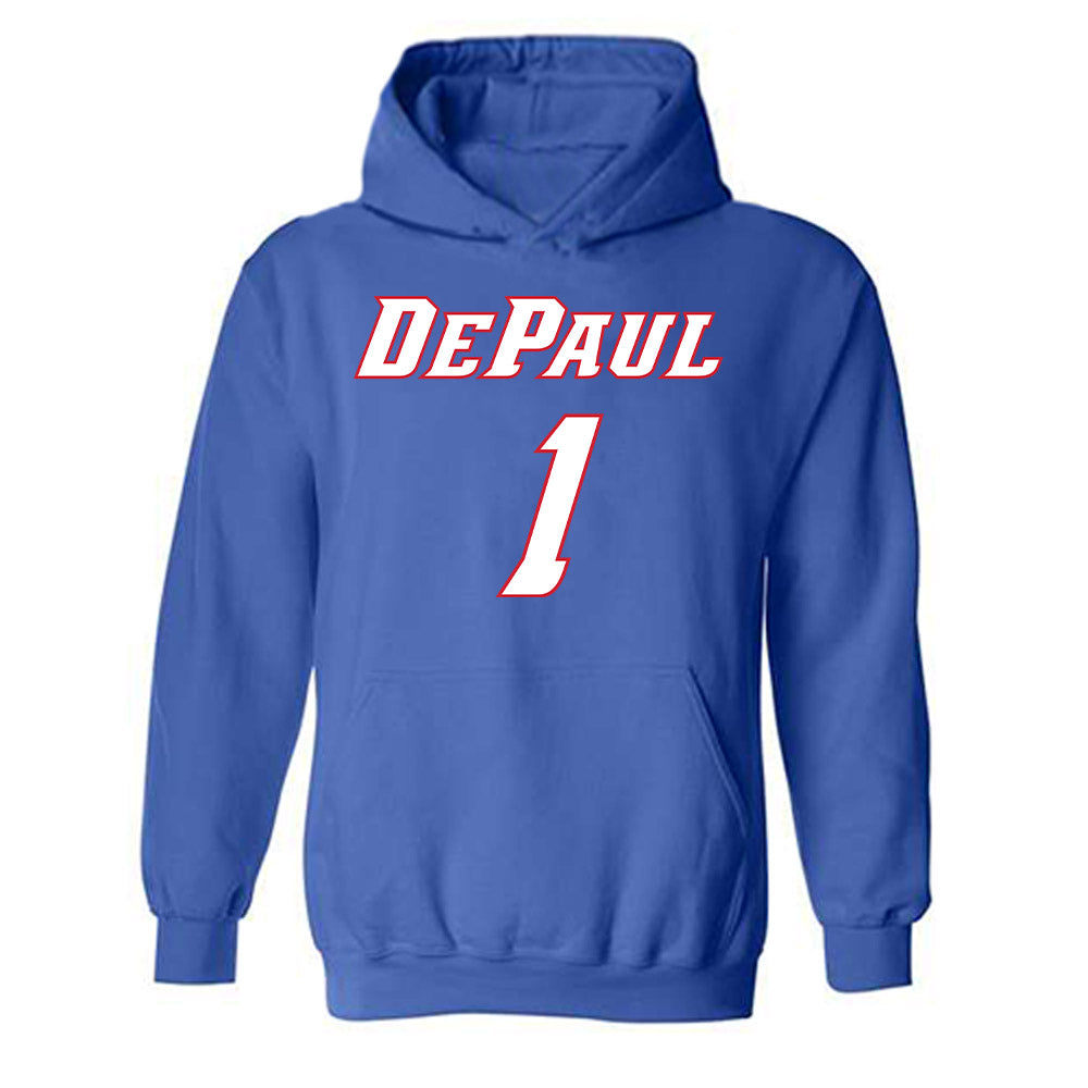 DePaul - NCAA Men's Basketball : Isaiah Rivera - Classic Shersey Hooded Sweatshirt