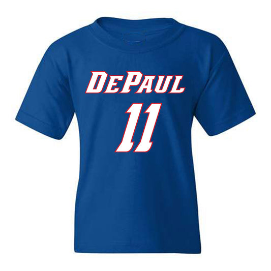 DePaul - NCAA Men's Basketball : CJ Gunn - Classic Shersey Youth T-Shirt