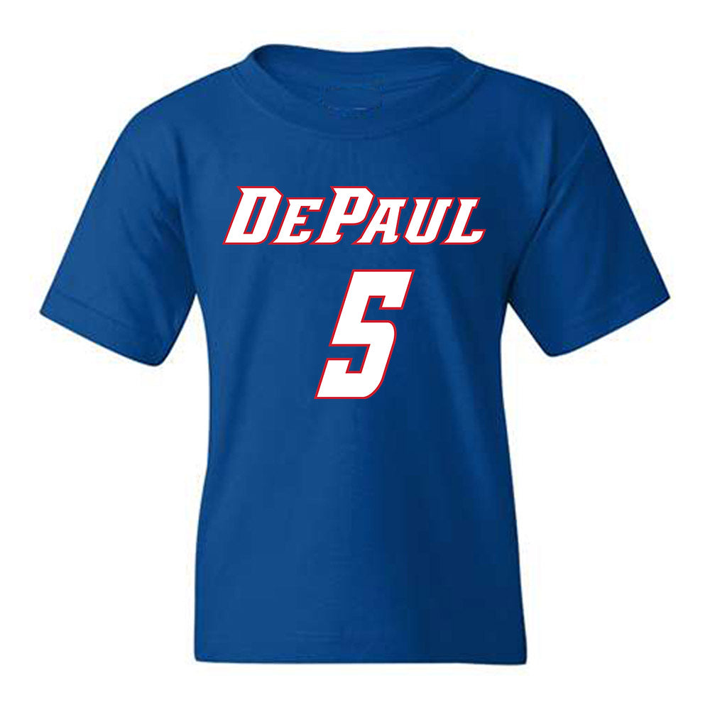 DePaul - NCAA Men's Basketball : RJ Smith - Classic Shersey Youth T-Shirt-0