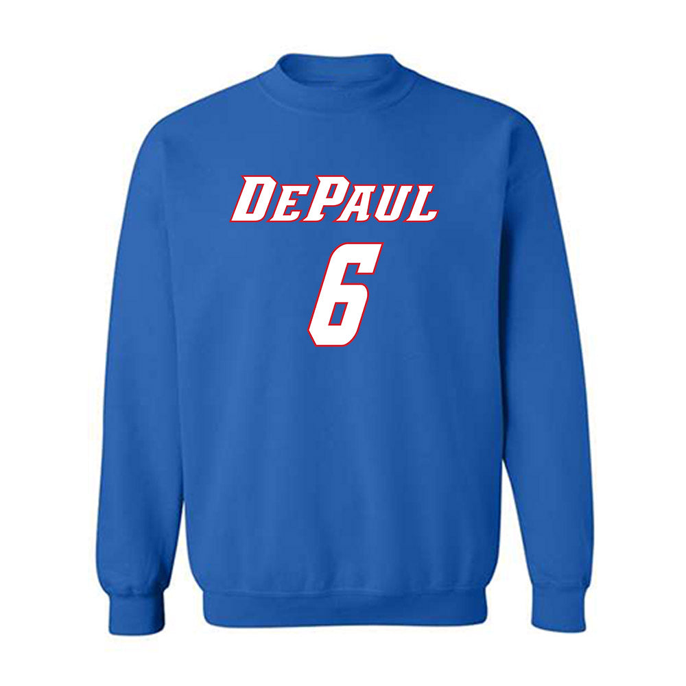 DePaul - NCAA Men's Basketball : Jonas Johnson - Classic Shersey Crewneck Sweatshirt-0