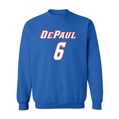 DePaul - NCAA Men's Basketball : Jonas Johnson - Classic Shersey Crewneck Sweatshirt-0