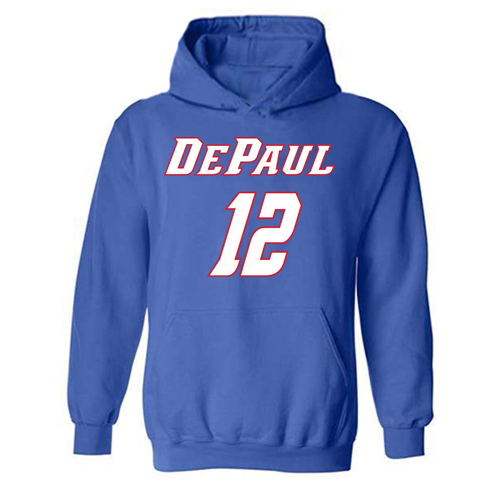 DePaul - NCAA Women's Basketball : Ellery Minch - Classic Shersey Hooded Sweatshirt-0