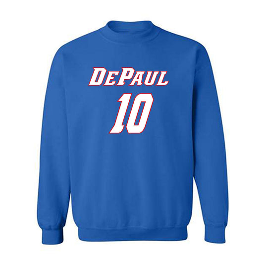 DePaul - NCAA Men's Basketball : Ilija Milijasevic - Classic Shersey Crewneck Sweatshirt-0