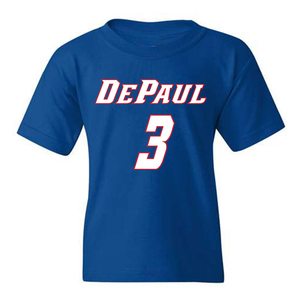 DePaul - NCAA Men's Basketball : Nate Kasher - Classic Shersey Youth T-Shirt