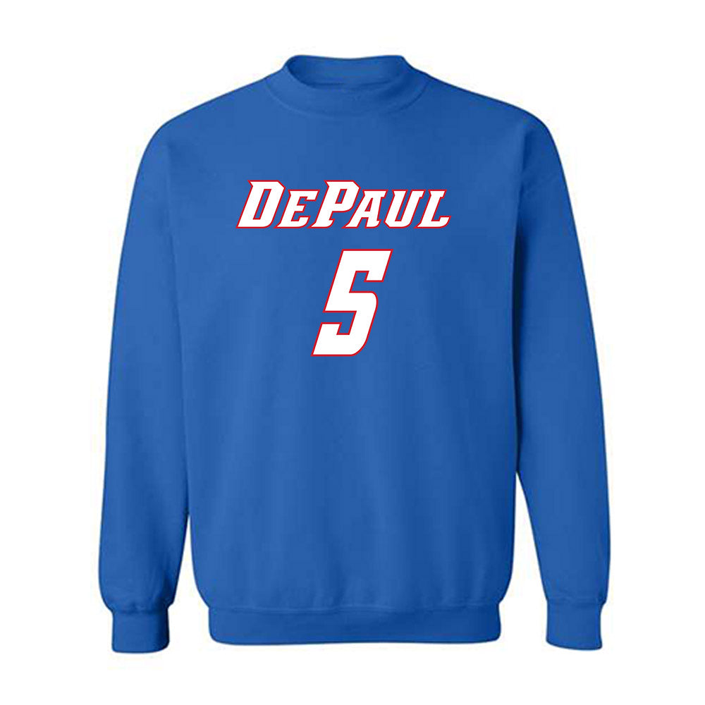 DePaul - NCAA Men's Basketball : RJ Smith - Classic Shersey Crewneck Sweatshirt-0