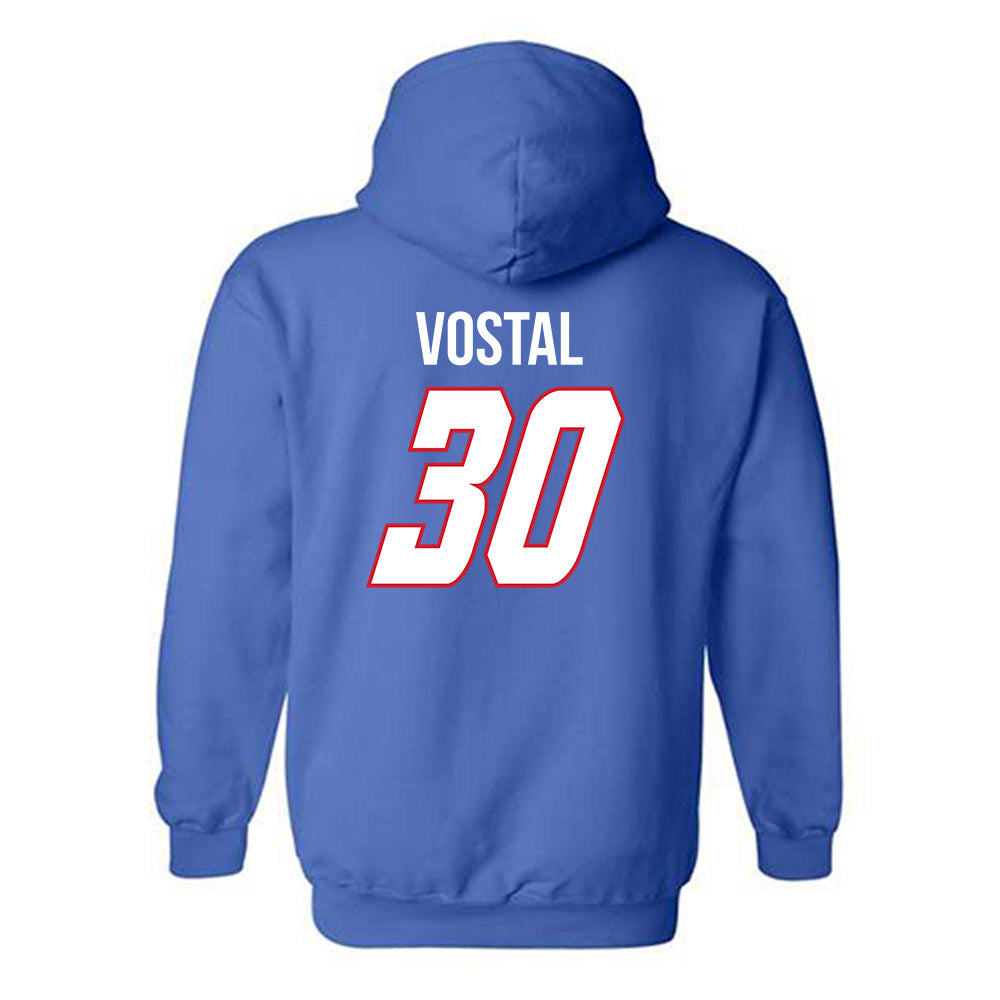 DePaul - NCAA Men's Soccer : Hayden Vostal - Classic Shersey Hooded Sweatshirt-1