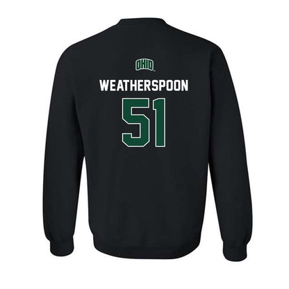 Ohio - NCAA Football : Davion Weatherspoon - Sports Shersey Crewneck Sweatshirt