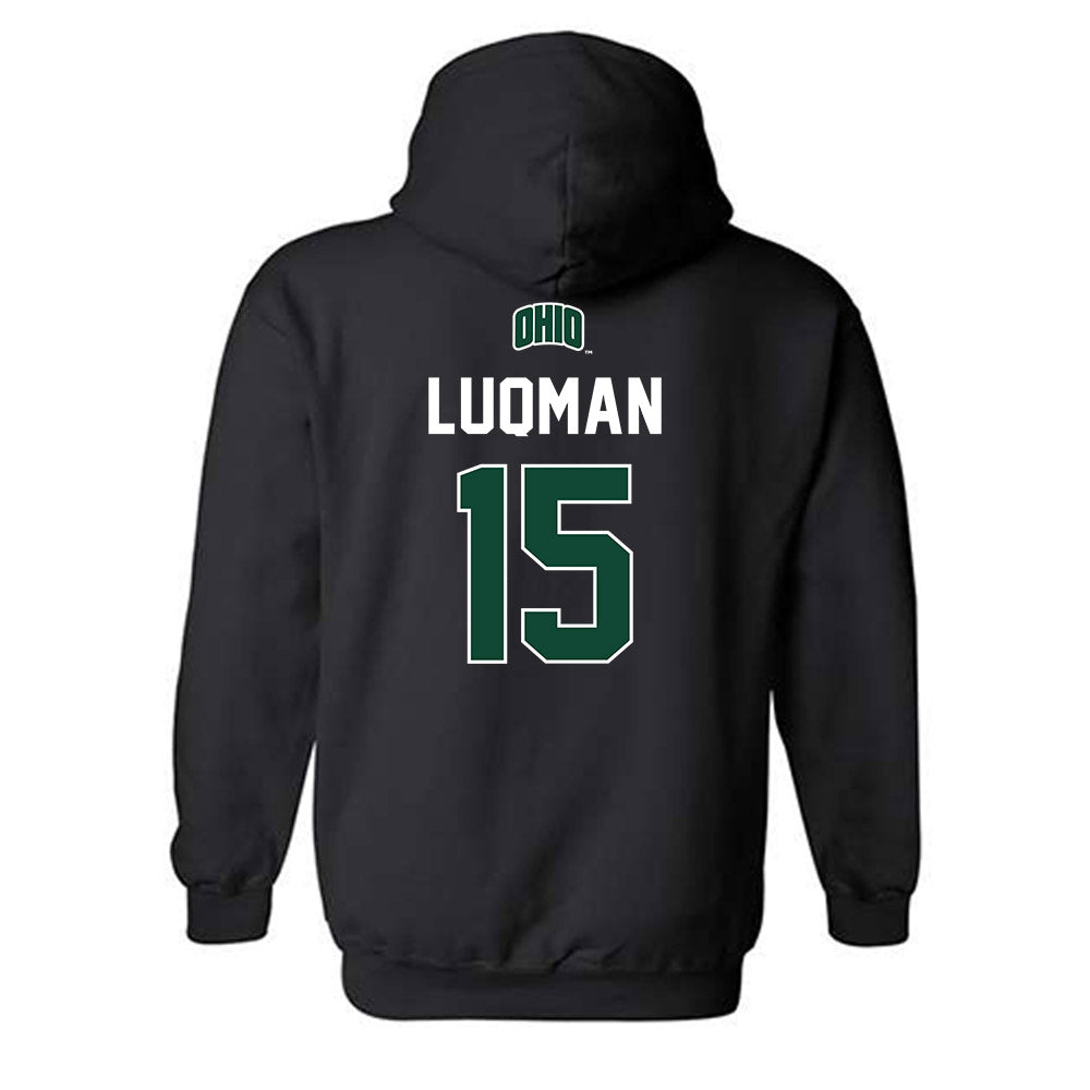 Ohio - NCAA Football : Anas Luqman - Sports Shersey Hooded Sweatshirt-1