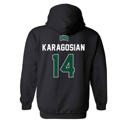 Ohio - NCAA Football : Xander Karagosian - Sports Shersey Hooded Sweatshirt-1